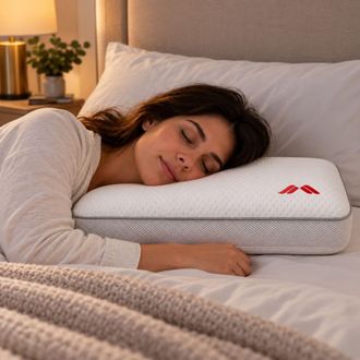 Colch&oacute;n Morfeo Almohada viscoel&aacute;stica alta 18 cm para dormir de lado, 70 cm