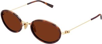 Gucci GG1980S 002 Womens Sunglasses Tortoiseshell Size 52