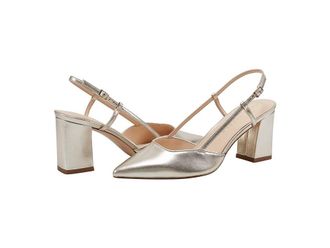 Marc Fisher Zester High Womens Heels Gold Leather : 6.5 M