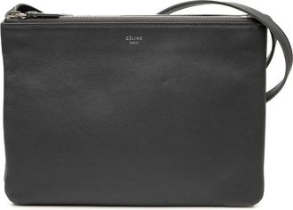Celine Pre-owned Celine Large Lambskin Trio Crossbody S-CU-4117