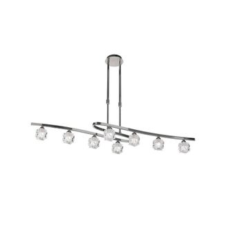 Netlighting Ice Telescopic 8 Light G9 Polished Chrome in Silver