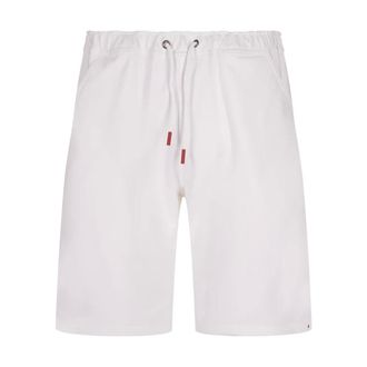 Kiton Casual Shorts, male, White, Size: XL Bermuda Sporty-Chic