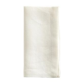 Ballard Designs Set of 4 Marseille Linen Napkins - White - Ballard Designs