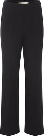 Rue de Femme Stijlvolle Zwarte Olana Wijde Broek - Dames - Wijde Broeken - Zwart - 2XL - Broeken