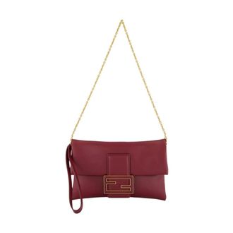 Fendi Dames, Tassen, Rood, Maat: ONE Size Leer