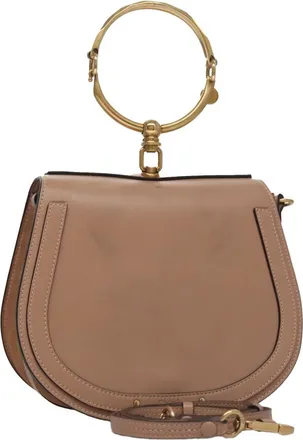 Chlo&eacute; Nile Leather Pink Leather Handbag (Pre-Owned)