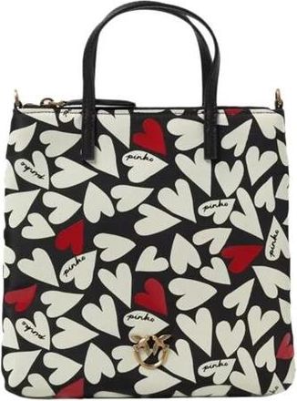 Pinko Love Berry H3 Belt Vit. Seta - Dames - Shoppers - Veelkleurig - ONE Size - Polyester - Tassen