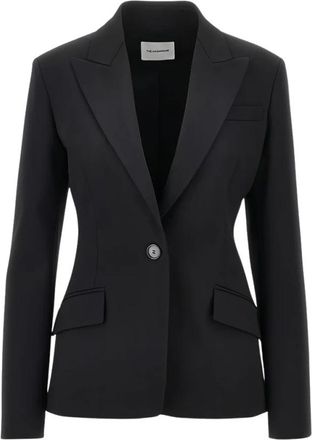 Andamane Bianca Blazer - Dames - Blazers - Zwart - S - Leer - Jassen