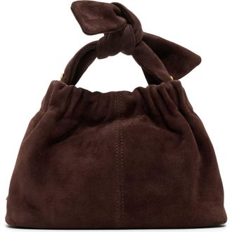 Ted Baker Emily Suede Top Knot Bag in Dark Brown at Nordstrom Rack