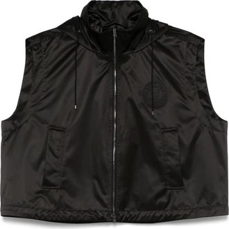 Fendi Gilet in raso - Nero