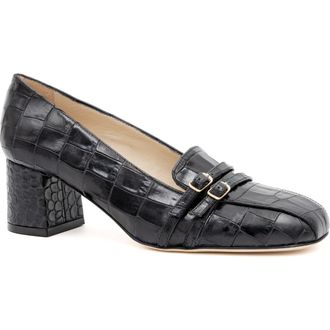 Amalfi By Rangoni Basilico Loafer Pump in Nero Cocco Bengala at Nordstrom, Size 9.5