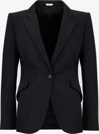 Alexander McQueen Taillierter einreihiger Wollblazer