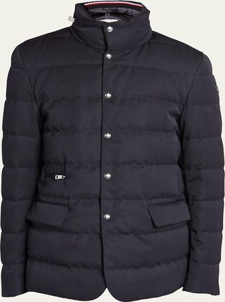 Moncler Mens Bess Blazer Puffer Jacket