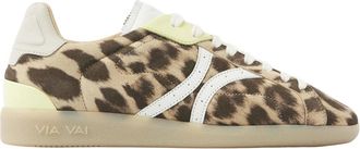 VIA VAI Nilla Khloe Sneakers - Dames - Sneakers - Bruin - 37 EU - Leer - Schoenen