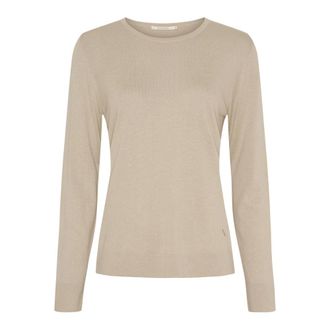 BTF-CPH Jersey de cuello redondo de seda y cachemira - Knitwear - Mujer - Beige - XS