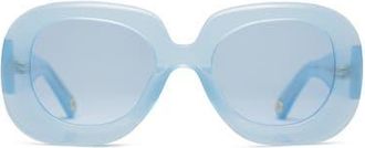 Vada Jewelry Leon Sunglasses in Suede at Nordstrom