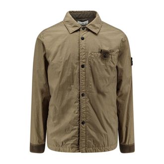 Stone Island Coach Jacket - Heren - Zomerjassen - Groen - L - Polyester - Jassen