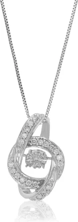 Vir Jewels 1/6 cttw Lab Grown Diamond Pendant Necklace in Sterling Silver with Chain For Women
