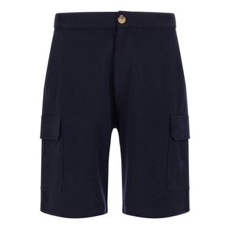 Brunello Cucinelli Hombre, Pantalones cortos, Azul, Talla: XL