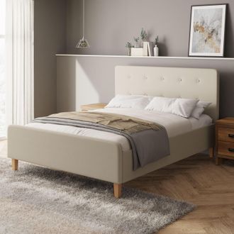 GFW Ashbourne Ottoman Storage Bed in Natural | Size: King