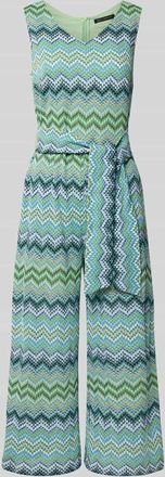 Betty Barclay Jumpsuit mit Bindeg&uuml;rtel und V-Ausschnitt in Royal, Gr&ouml;&szlig;e 40