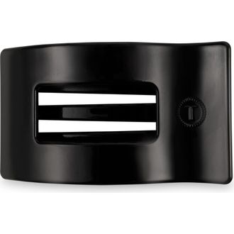 Teleties Large Flat Rectangle Hair Clip in Jet Black at Nordstrom