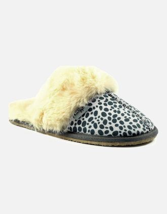 Lunar Womens Dane Womens Slippers - Ocelot Textile - Size: 7