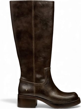 Windsor Smith Windsorsmith Dames Espresso Bruine Kunstleren Kniehoge Rijlaarzen - Techniek