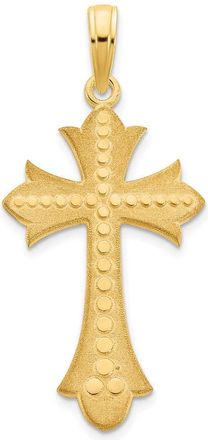 Diamond2Deal 14k Yellow Gold Cross Pendant