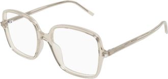 Saint Laurent Oversize Rechthoekig Montuur - unisex - Brillen - Grijs - 53 MM - Accessoires