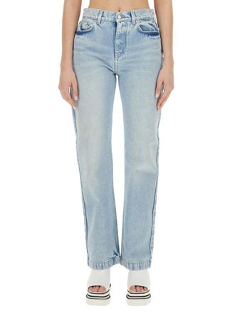 Stella McCartney Straight Leg Denim Jeans - Blue