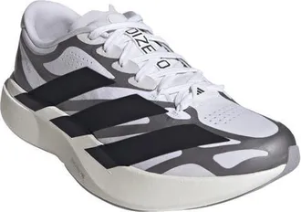 adidas Adizero Evo SL EXO Running Shoe in White/Core Black/Iron Met at Nordstrom, Size 11.5