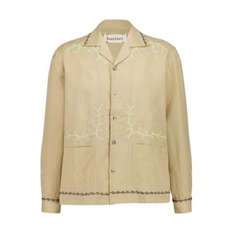 Baziszt Baziszt, Heren, Overhemden, Beige, Maat: L Katoen