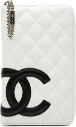 Chanel Pre-owned Wallets, female, White, Size: ONE SIZE Pre-owned Leather Wallet