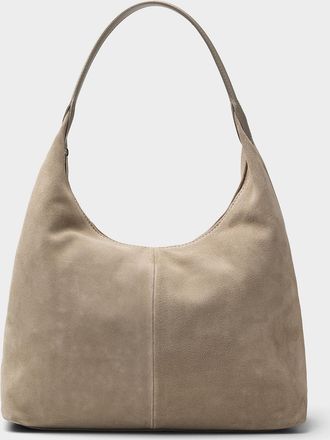 Simons Womens Minimalist suede hobo bag Exclusive collection from Italy