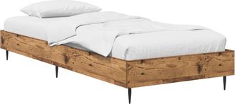 vidaXL Estructura De Cama Madera Envejecida 80 X 200 Cm Vidaxl