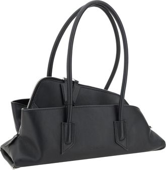 The Attico Womens La Passeggiata Small Shoulder Bag 100 Calf Leather Bos Taurus