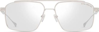 Dita Eyewear Lancier Lsa Dlx134 04 Shiny Silver Glasses