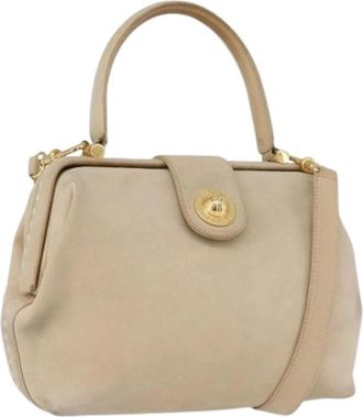 Celine Pre-owned Vintage Handtas - Dames - Vintage Handtas - Beige - ONE Size - Leer - Vintage