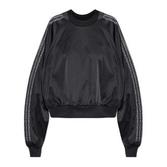 adidas Originals Adidas Originals, Sweatshirts, female, Black, Size: 2XS Pearl Jacquard Sweatshirt