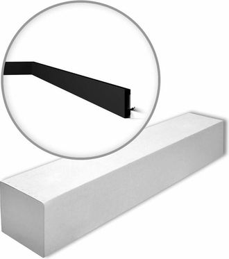 NMC Nmc Ft2 Black-box Wallstyl Noel Marquet 1 Caja 17 Piezas Z&oacute;calo Moldura Friso Dise&ntilde;o Moderno Negro 34 M