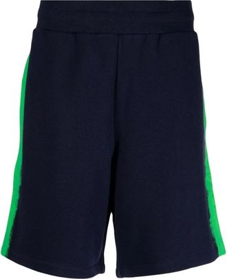 Moschino Blauwe Casual Katoenen Shorts voor Mannen - Heren - Korte Broeken - Blauw - L - Katoen - Korte Broeken