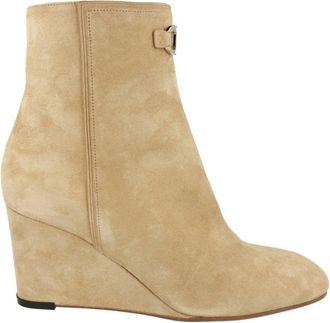 Ferragamo Catuja 70 Suede Ankle Booties