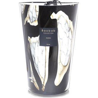 Baobab Stones Marble Candle in Black/beige/white at Nordstrom