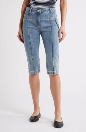 Steve Madden Delray Seam Capri Jeans in Medium Blue at Nordstrom Rack, Size 30