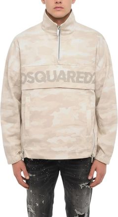 Dsquared2 Beige Mock Collar Jacket