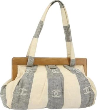 Chanel Pre-owned Shoulder Bags, female, Multicolor, Size: ONE SIZE Pre-owned Canvas chanel-bags