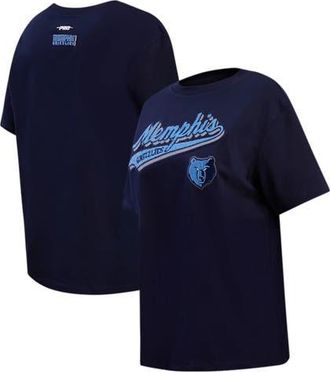 Pro Standard Womens Pro Standard Navy Memphis Grizzlies Script Boyfriend T-Shirt at Nordstrom, Size Small