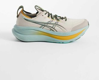 Asics Gel-Nimbus 28 - Sneakers da corsa da trail color pietra e blu-Neutro
