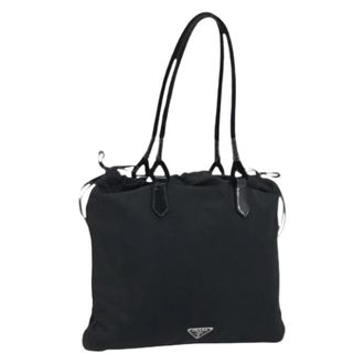 Prada Pre-owned Vintage Handtas - Dames - Vintage Schoudertas - Zwart - ONE Size - Nylon - Vintage